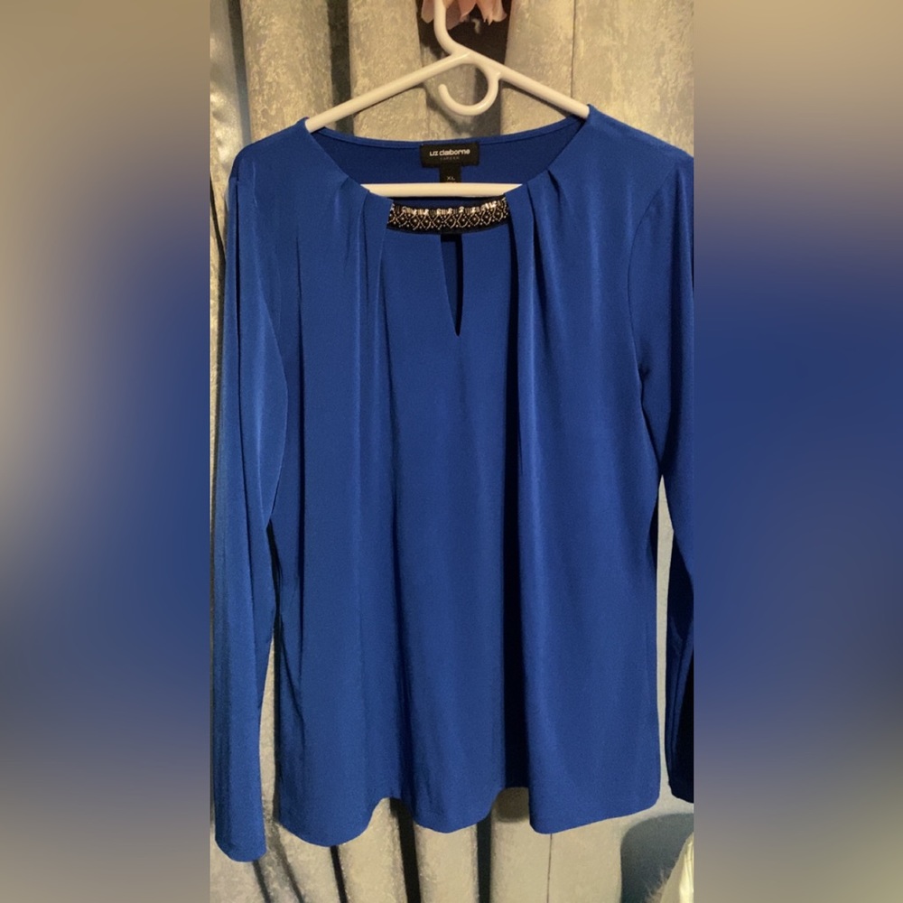Women’s royal blue blouse